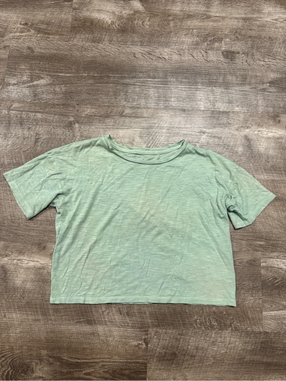American Eagle Mint Green Short Sleeve Shirt Size XS